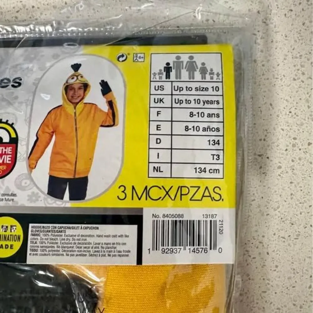 Minions Accessory Set Hoodie Halloween Costume